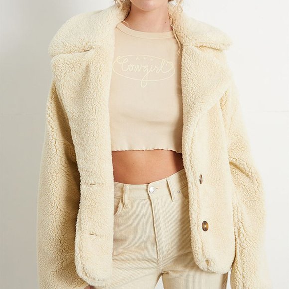 Free People Joplin Jacket in Ivory Sz M NEW - Picture 4 of 17